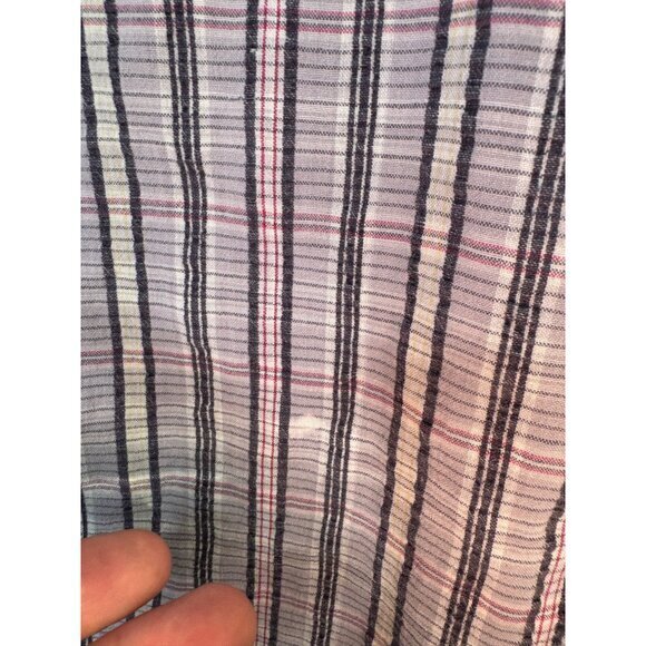 Vintage Preswick & Moore Men's Purple Shirt size Large short sleeve collared - Picture 3 of 7